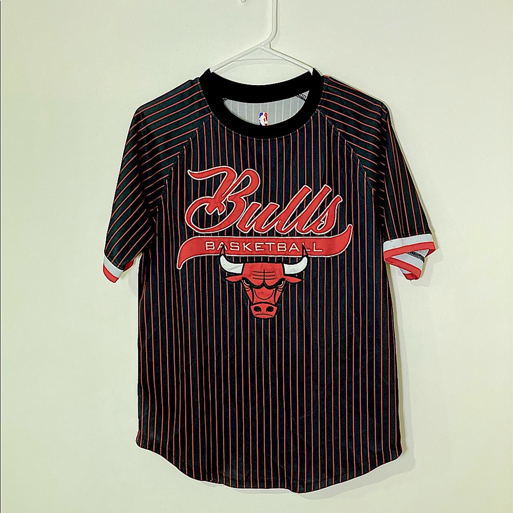Vintage Chicago Bulls pinstripe jersey shirt SZ M